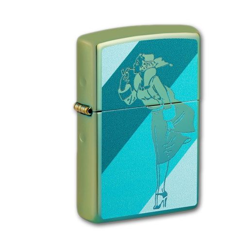 Zippo Teal poliert Zippo Design