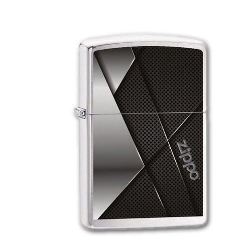 Zippo Chrom gebürstet Industrial Design