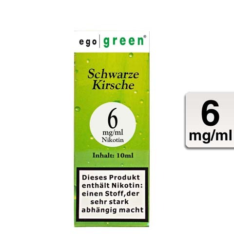 Ego Green E-Liquid schwarze Kirsche 6mg Nikotin