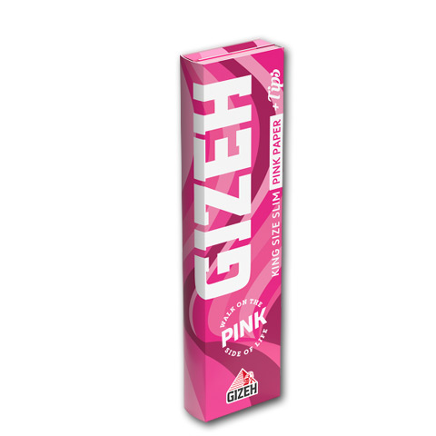 Gizeh All Pink King Size Slim Zigarettenpapier + Tips