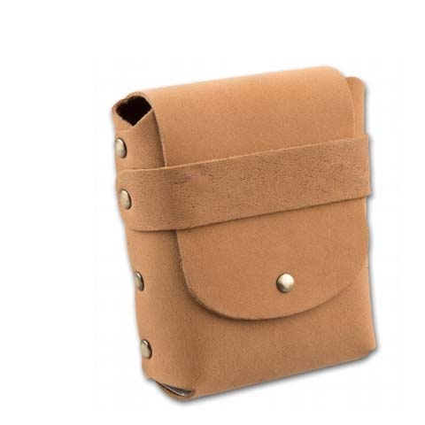 Zigaretten-Etui Leder in hellbraun mit Gürtelschlaufe, 25er