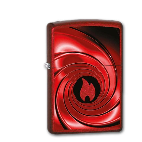 Zippo Candy Apple Red Swirl Design