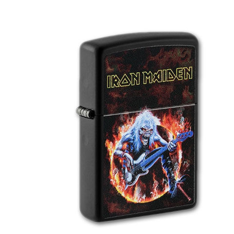 Zippo Schwarz matt Iron Maiden