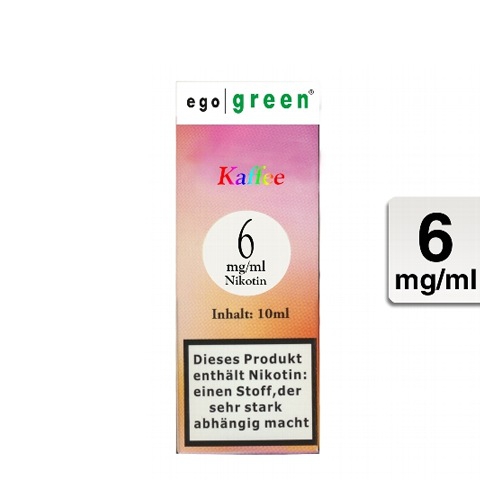 Ego Green E-Liquid Kaffee 6mg Nikotin