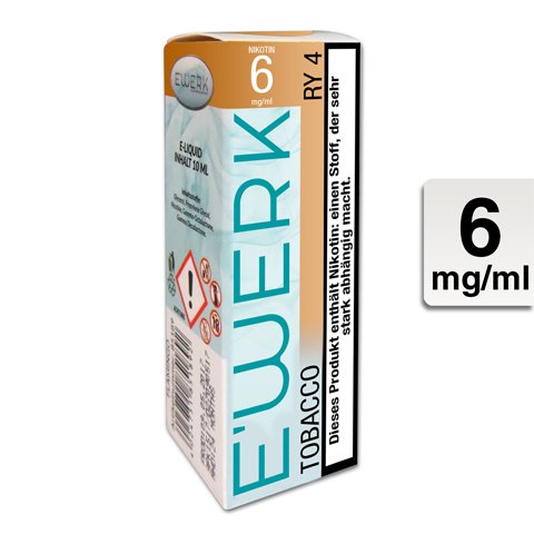 E'Werk E-Liquid RY4 [Tobacco] 6mg Nikotin