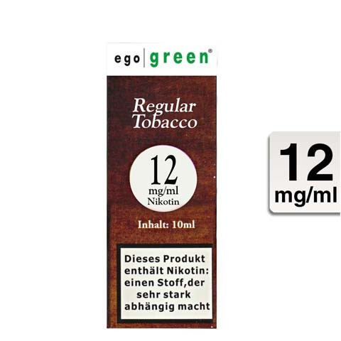 Ego Green E-Liquid Regular Tobacco 12mg Nikotin