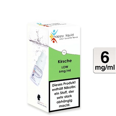 happy liquids E-Liquid Kirsche 6mg Nikotin