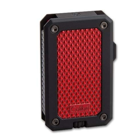 Colibri Cigarrenfeuerzeug Jetflame Rally schwarz matt-rot