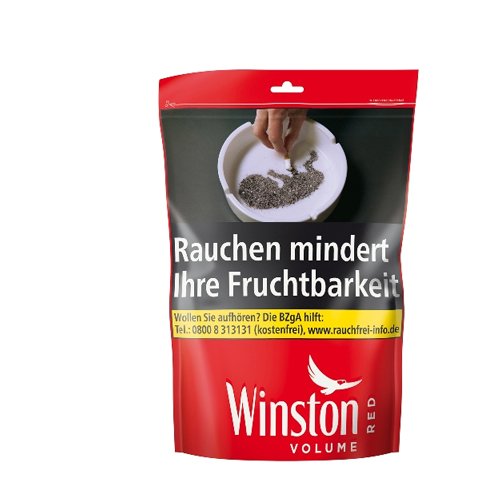 Winston Volume Tobacco Red Zip Bag-XXL, 110g