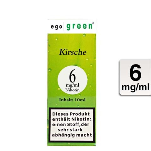 Ego Green E-Liquid Kirsche 6mg Nikotin