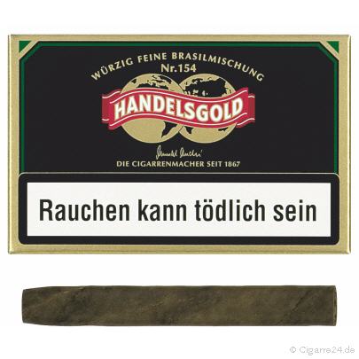 Handelsgold Brasil 154 Zigarillos, 10er Schachtel