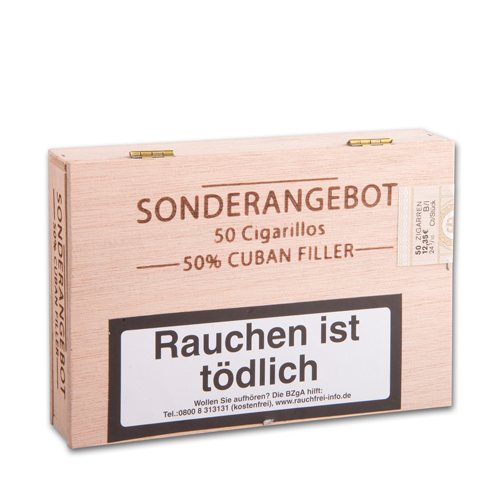 Sonderangebot 50% Cuban FillerZigarillos, 50er Kiste