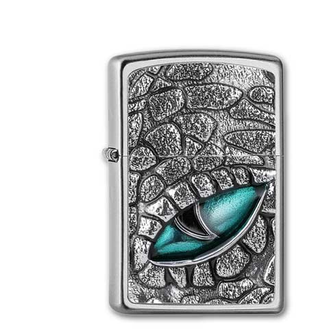 Zippo Chrom satiniert Kroko Eye