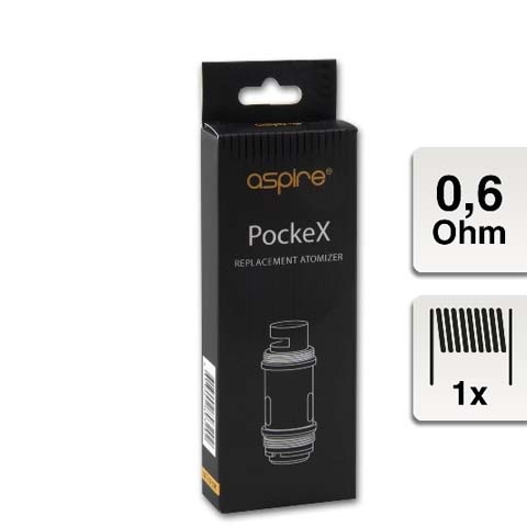 Aspire E-Clearomizercoil PockeX - 0.6 Ohm