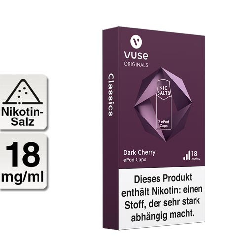 Vuse ePod Caps Nikotinsalz Dark Cherry 18mg Nikotin