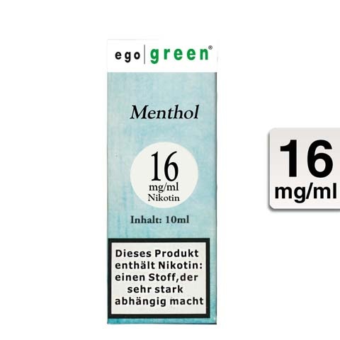 Ego Green E-Liquid Menthol 16mg Nikotin