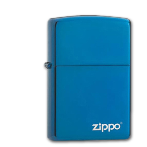 Zippo High Polish Blue Zippo Logo