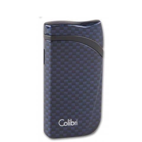 Colibri Cigarrenfeuerzeug Schrägflamme Falcon 2 Carbon blau