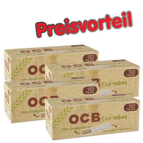 4 x OCB Organic Hülsen, 250er