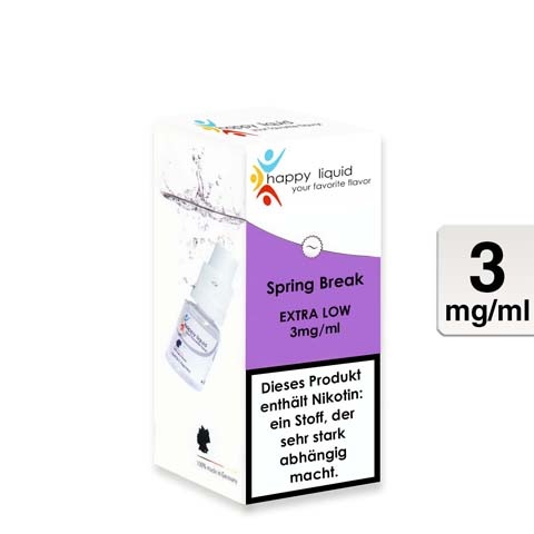 happy liquids E-Liquid Spring Break 3mg Nikotin