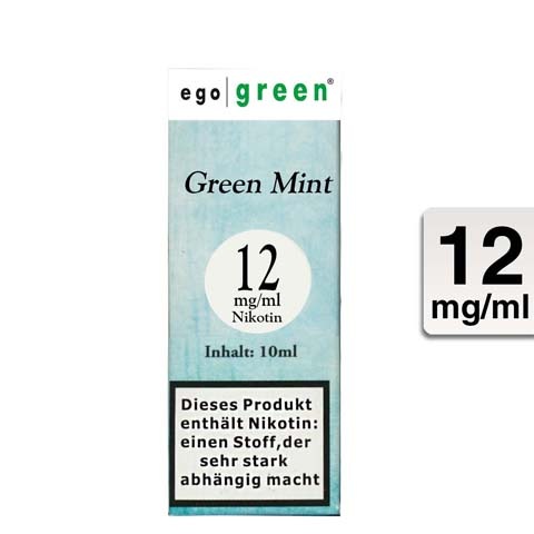 Ego Green E-Liquid Green Mint 12mg Nikotin