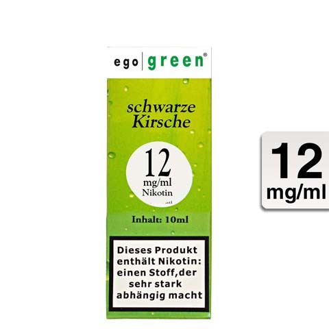 Ego Green E-Liquid schwarze Kirsche 12mg Nikotin