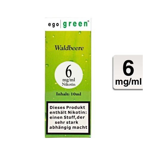 Ego Green E-Liquid Waldbeere 6mg Nikotin