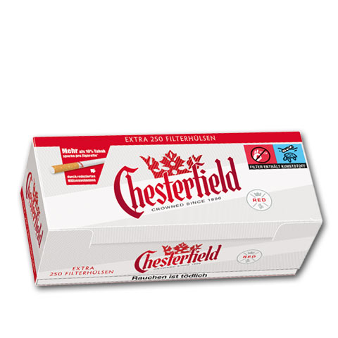 Chesterfield Red Extra Zigarettenhülsen, 250er